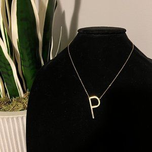 Sideway Initial Necklace (P)
